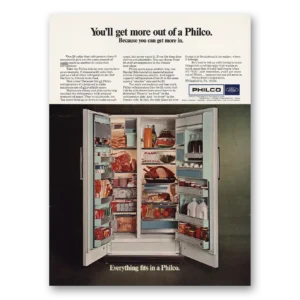 1967 Philco Refrigerator Print Ad | More Out Philco