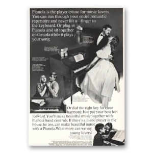 1967 Pianola Print Ad | Player Piano For Music Lovers