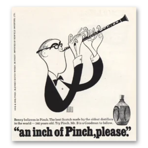 1967 Pinch Scotch Print Ad | Benny Believes In Pinch
