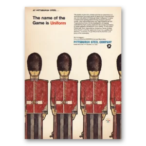 1967 Pittsburgh Steel Print Ad | Name Game Uniform