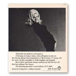 1967 Plaza Hotel Print Ad | Nancy Ames