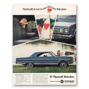 1967 Plymouth Belvedere Print Ad | Out To Win
