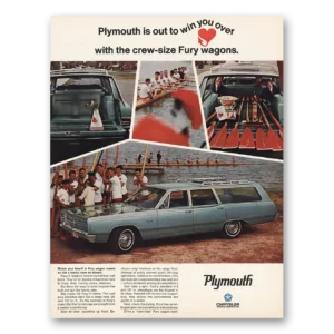 1967 Plymouth Fury Print Ad | Out To Win You Over Rowers