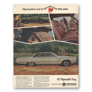 1967 Plymouth Fury Print Ad | Out Win