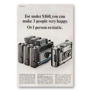 1967 Polaroid Print Ad | Make 3 People Very Happy