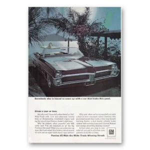 1967 Pontiac Wide Track Print Ad | Somebody Else
