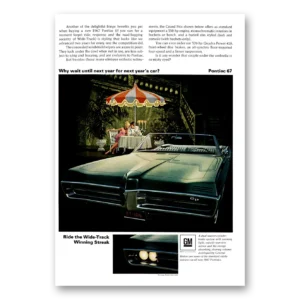 1966 Pontiac Grand Prix Print Ad | Why Wait