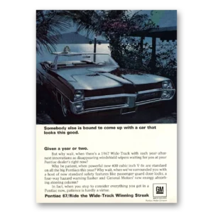 1967 Pontiac Wide Track Print Ad | Wide Track