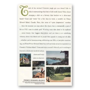 1967 Prince Edward Island Canada Print Ad | Tired Rat Race
