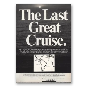 1967 Queen Mary Print Ad | Last Great Cruise
