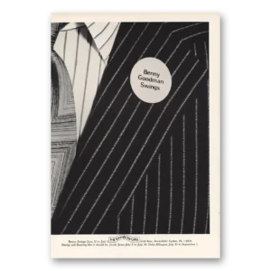 1967 Rainbow Grill Rockefeller Center Print Ad | Benny Goodman Swings