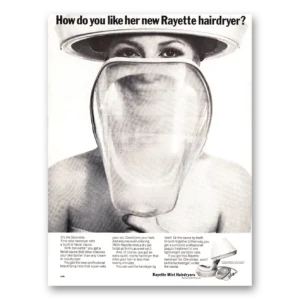 1967 Rayette Mist Hairdryers Print Ad | Salonette