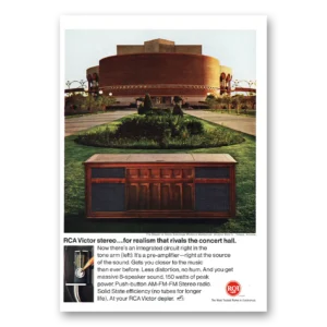 1967 RCA Victor Stereo Print Ad | Grady Gammage Memorial Auditorium