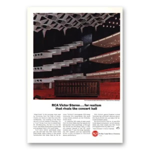 1967 RCA Victor Print Ad | Realism Rivals Concert Hall