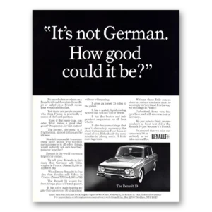 1967 Renault Print Ad | Not German
