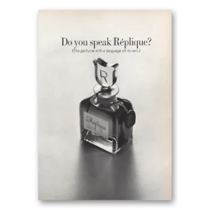 1967 Replique Perfume Print Ad | Do You Speak Replique