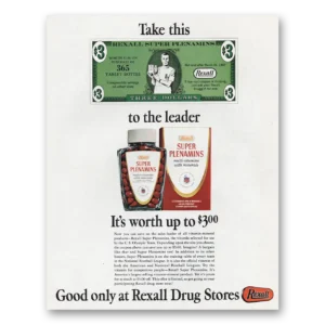 1967 Rexall Drug Stores Print Ad | Take This Leader
