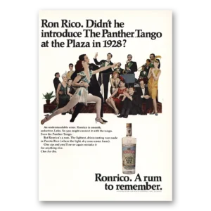 1967 Ronrico Rum Print Ad | Panther Tango Plaza