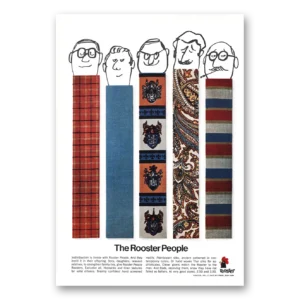 1967 Rooster Ties Print Ad | Individualism Is Innate