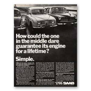 1967 Saab Print Ad | Middle Guarantee