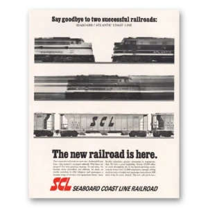 1967 Seaboard Coast Line Railroad Print Ad | Successful Railroads