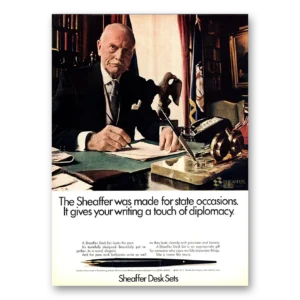 1967 Sheaffers Desk Sets Print Ad | State Occasions