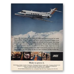 1967 Hawker Siddeley Print Ad | 3ar Dh125