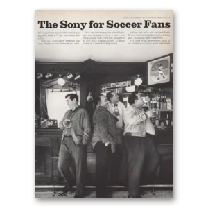 1967 Sony Print Ad | The Sony For Soccer Fans