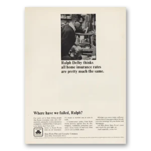1967 State Farm Insurance Print Ad | Ralph Delby
