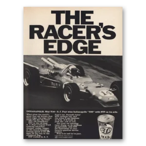 1967 STP Oil Print Ad | Aj Foyt