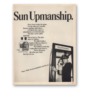 1967 Sun Up After Shave Print Ad | Sun Upmanship