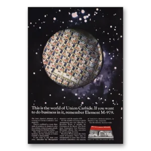 1967 Union Carbide Print Ad | Remember Element M979