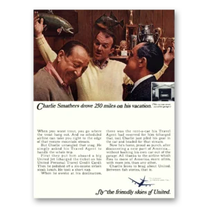 1967 United Airlines Print Ad | Charlie Smathers