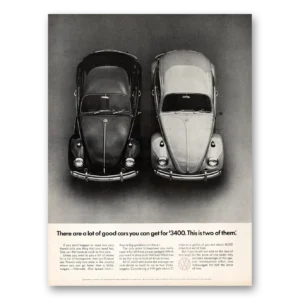 1967 Volkswagen Beetle Print Ad | You Can Get