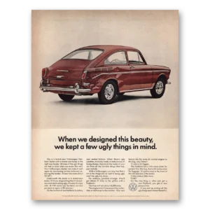 1967 Volkswagen Fastback Print Ad | Designed This Beauty