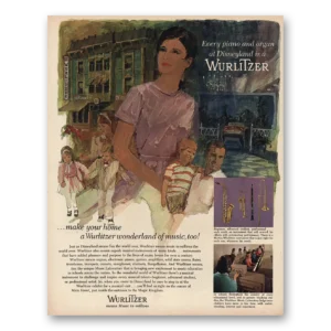 1967 Wurlitzer Organ Print Ad | Disneyland