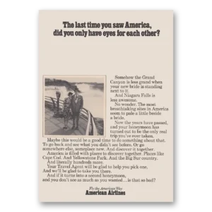 1968 American Airlines Print Ad | Niagara Falls