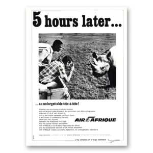 1968 Air Afrique Print Ad | Hours Later