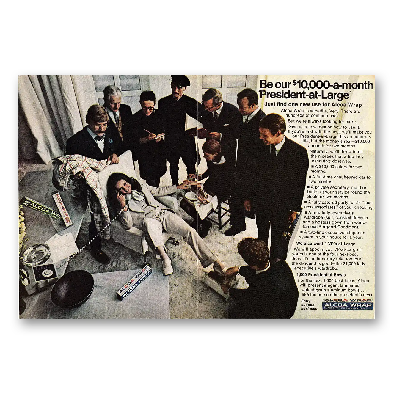 1968 Alcoa Print Ad | Wrap President
