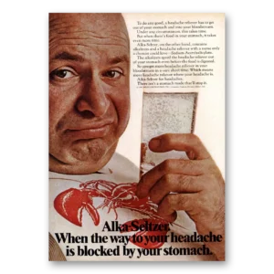 1968 Alka Seltzer Print Ad | Lobster Way