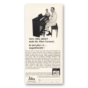 1968 Allen Organ Print Ad | Steve Allen
