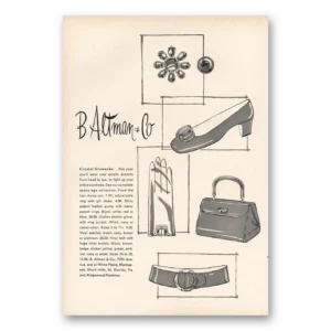 1968 B Altman Print Ad | Crystal Fireworks