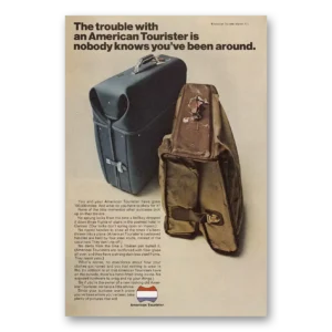 1968 American Tourister Luggage Print Ad | Nobody Knows