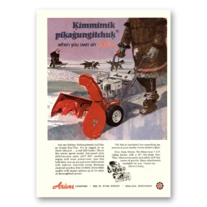 1968 Ariens Sno Thro Print Ad | Kimmimik