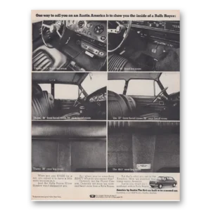 1968 Austin America Print Ad | Rolls Royce