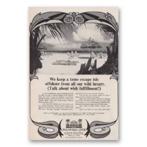 1968 Balmoral Club Print Ad | Tame Escape