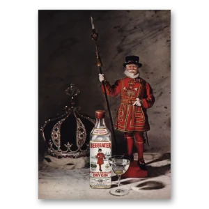 1968 Beefeater Print Ad | London Distilled Dry Gin
