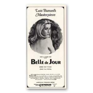 1968 Belle de Jour Movie Promo Print Ad | Luis Bunuels