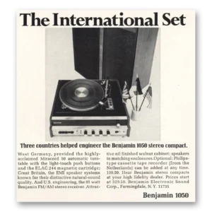1968 Benjamin Electronic Sound Print Ad | International Set