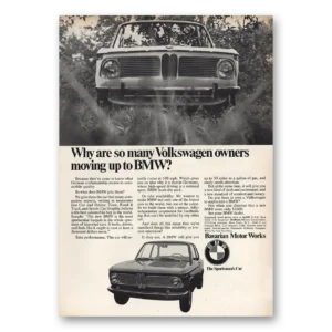 1968 BMW Print Ad | Owners Moving Up